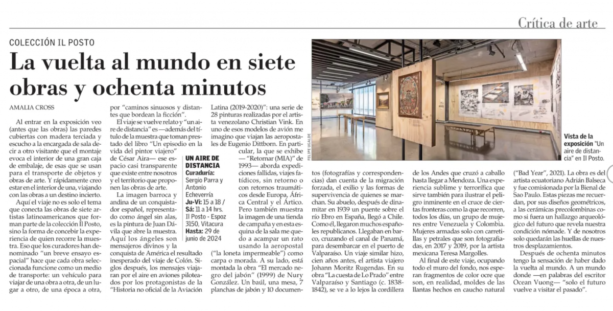 Prensa Un aire de distancia