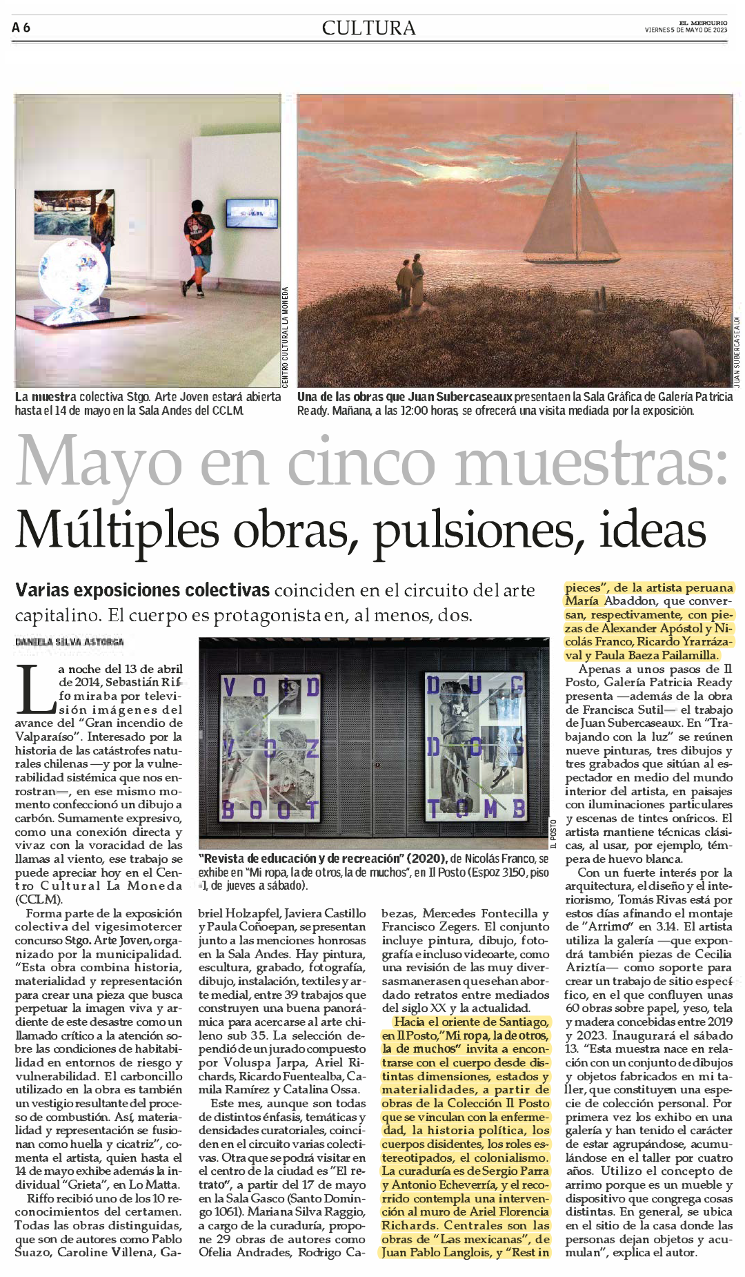 Prensa Mi ropa, la de otros, la de muchos