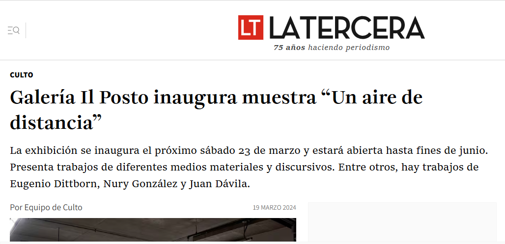 Prensa Un aire de distancia