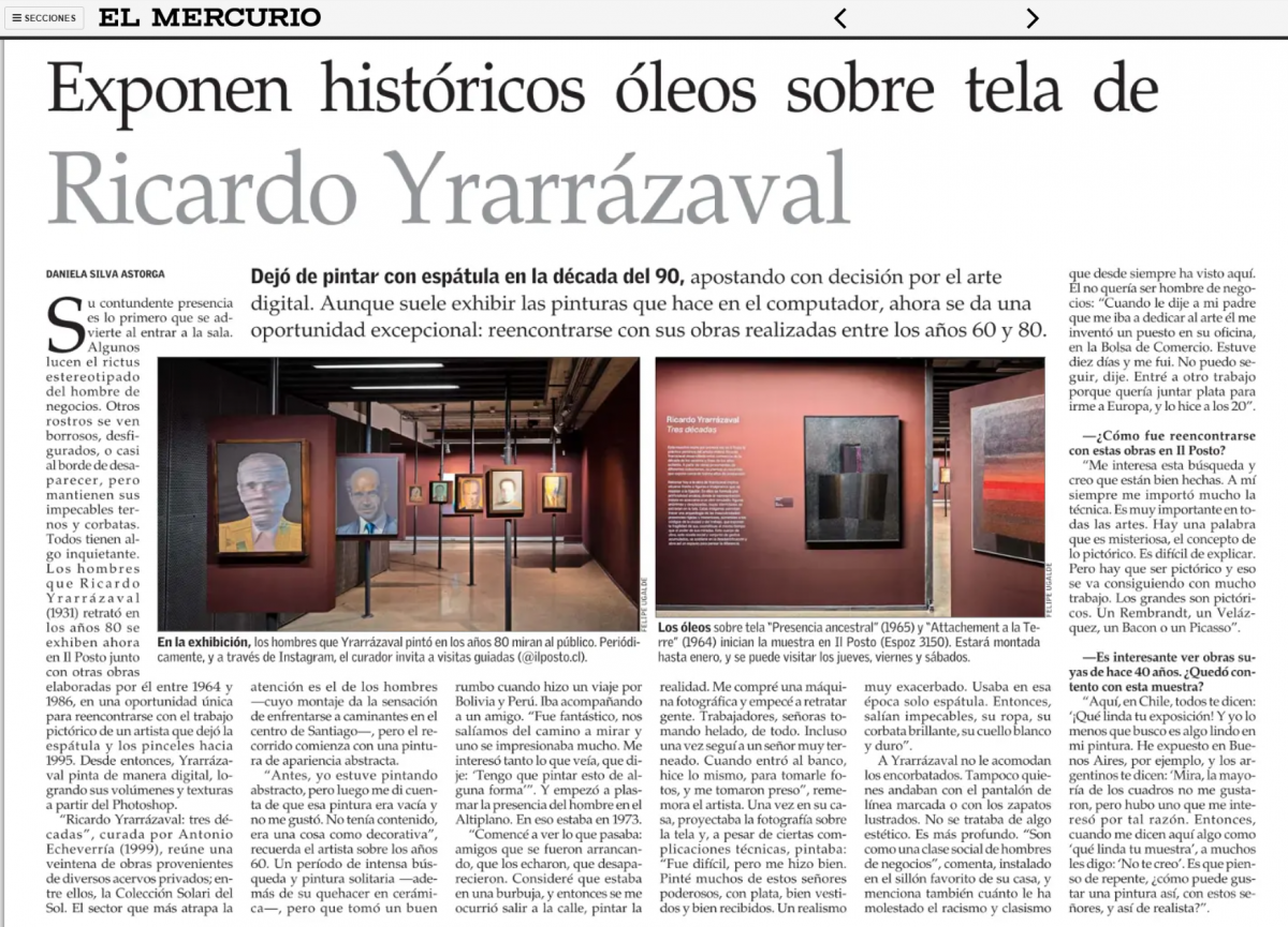 Prensa Ricardo Yrarrázaval. Tres décadas
