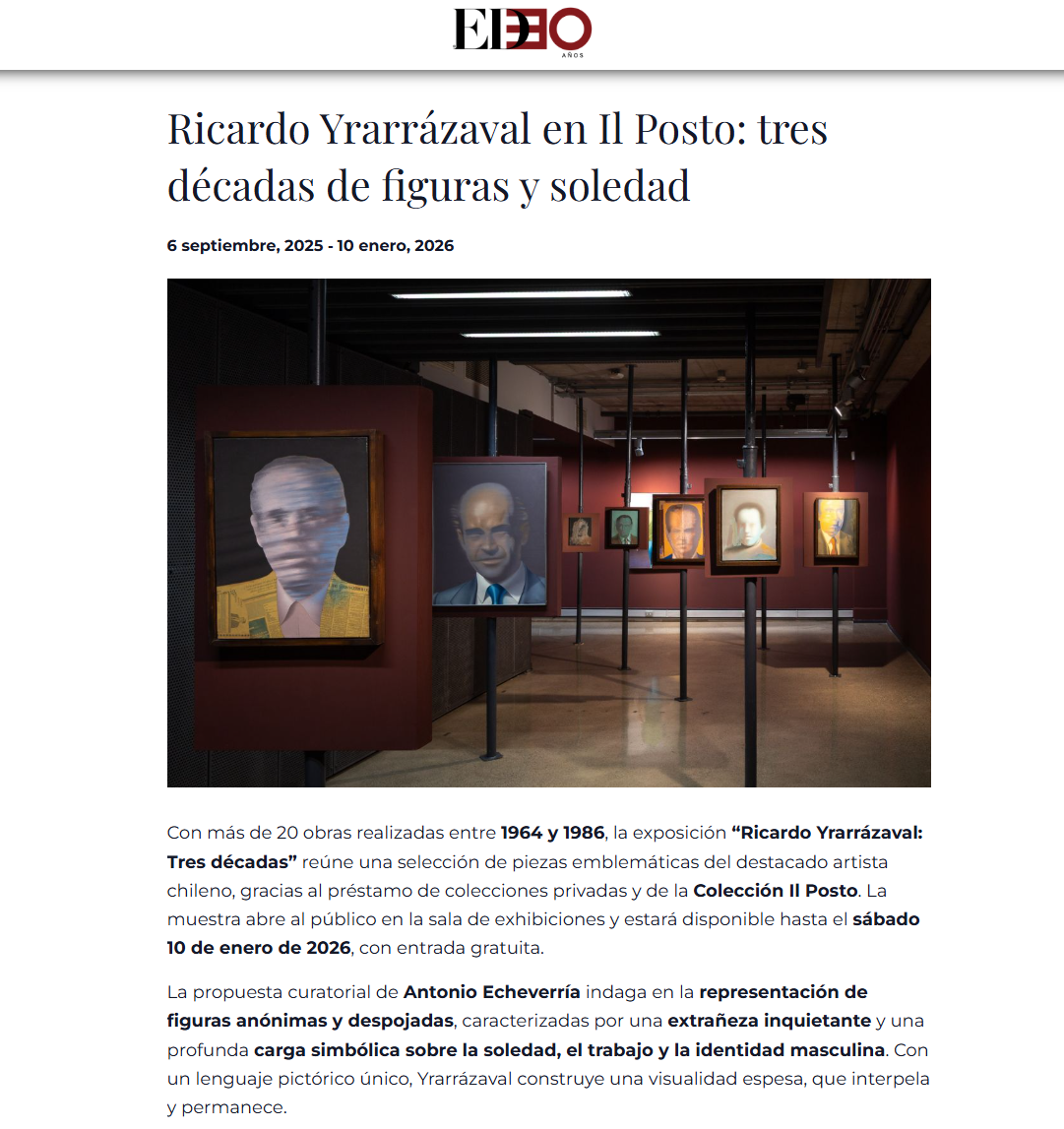 Prensa Ricardo Yrarrázaval. Tres décadas